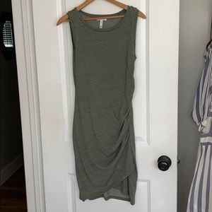 OLIVE GREEN MINI DRESS